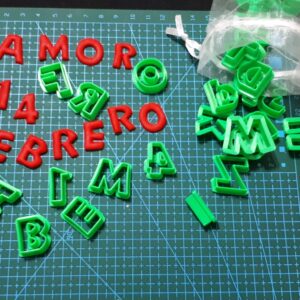 Abecedario y Números de 2cm