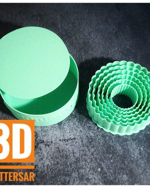 Set Círculos Ondulados Altos con estuche